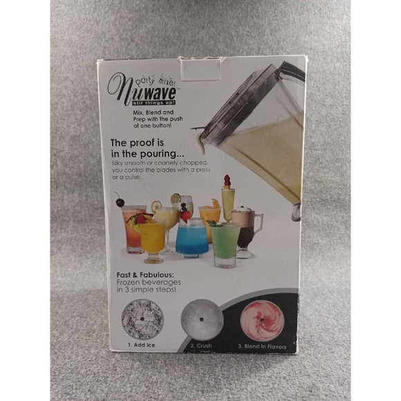 Kitchen Nuwave Party Mixer Blender Model 22191 For Frozen Drinks